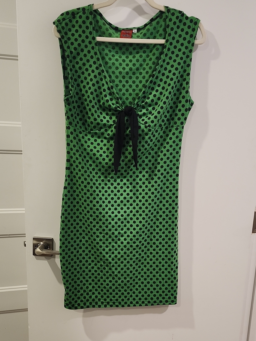 P2P 18.5" T BAR Green And Black Dress In Large